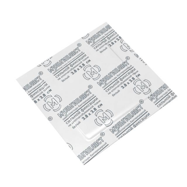 Изображение товара Мультипласт пластырь бактерицидный сил.фикс. 3,8смх3,8см