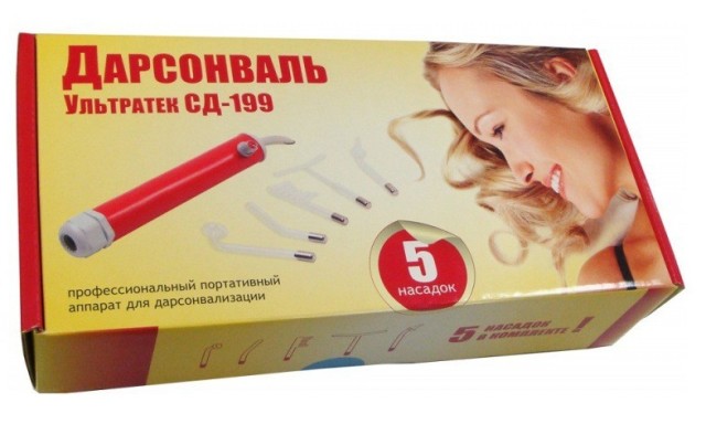 Изображение товара Аппарат для дарсонвализации Ultratech SD-199 портативный медицинский прибор