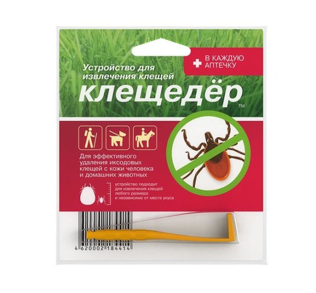 Изображение товара Устройство для извлечения клещей КЛЕЩЕДЕР™ безопасное и многоразовое