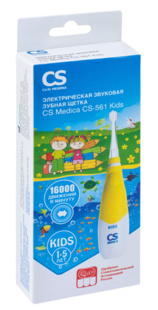 СиЭс Медика электрическая звук. зубная щетка CS-561 Kids купить в Москве по цене от 1080 рублей