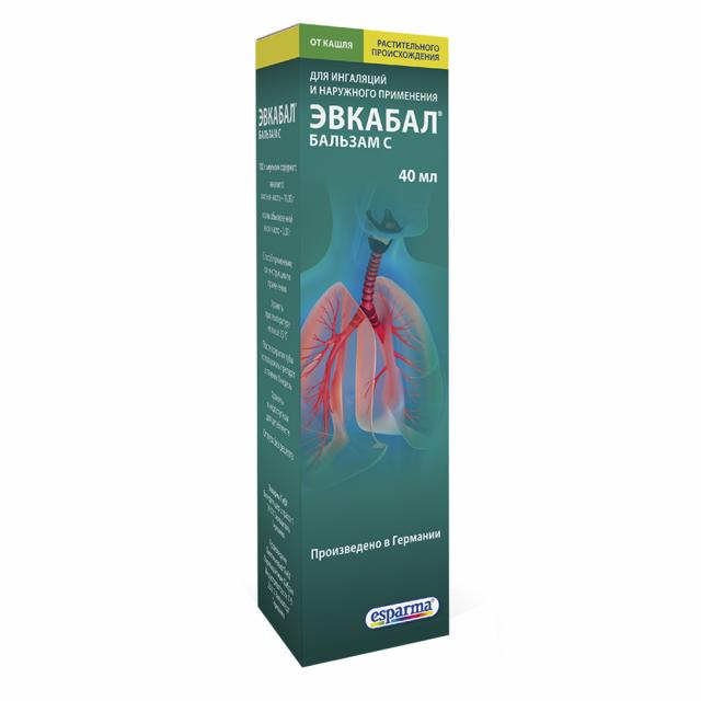 Изображение товара Эвкабал C эмульсия 40 мл для ингаляций и наружного применения