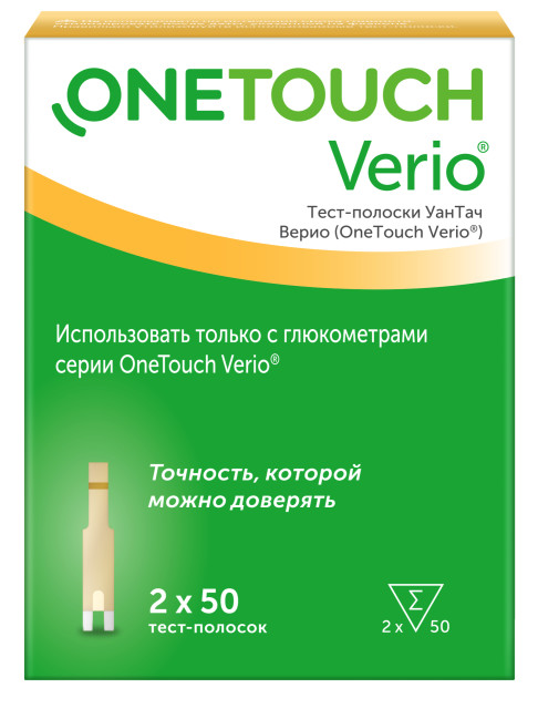 Изображение товара УанТач Верио тест-полоски для глюкометра №100