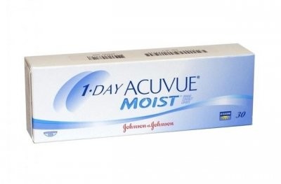 Изображение товара Однодневные контактные линзы Acuvue Moist -1,25 Радиус 8,5 их по уходу и комфорт блестящее решение
