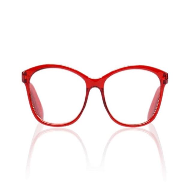 Изображение товара Очки корригирующие красные глянцевые +1,5 диоптрий