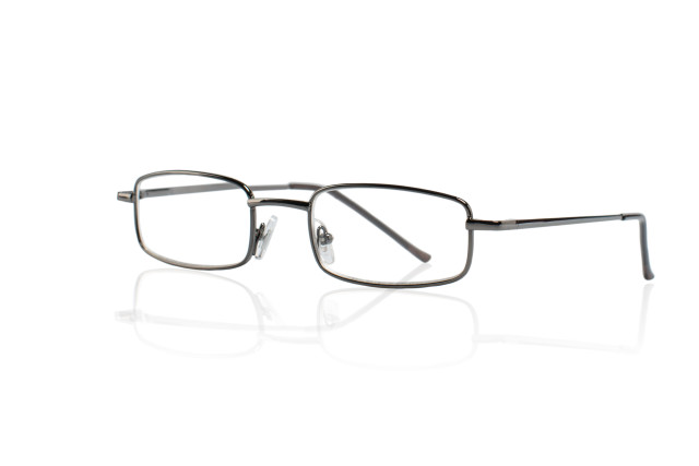 Изображение товара Очки для чтения темно-серые металлические прямоугольные +1,0 до +3,5