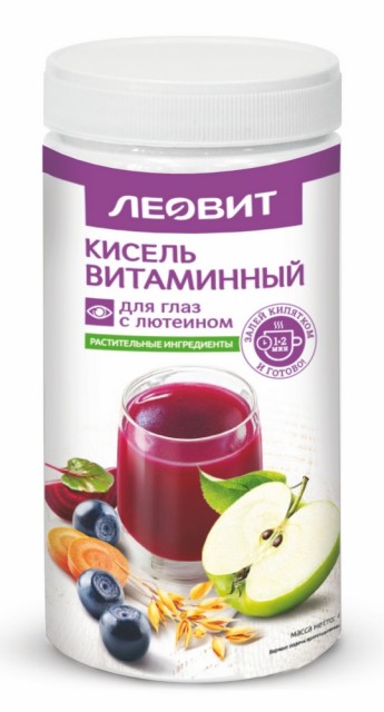 Изображение товара Леовит Кисель витамины для глаз с лютеином 400г