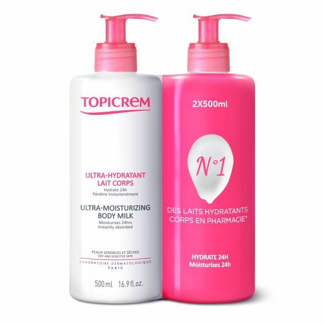 Изображение товара Топикрем Гидра+ молочко для тела ультра увлажняющий 500млх2