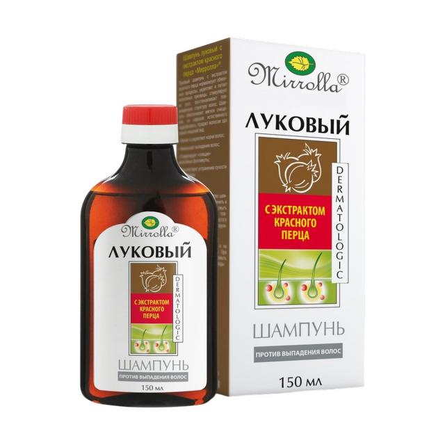 Изображение товара Шампунь Луковый с красным перцем 150мл для укрепления и восстановления волос Изображение товара Шампунь Луковый с красным перцем 150мл для укрепления и восстановления волос