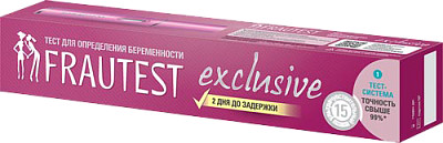 Фраутест тест для определения беременности Эксклюзив (кассета с колпачком) купить в Москве по цене от 380 рублей