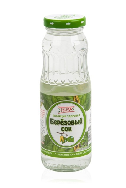 Изображение товара Сок Березовый Натуральный 0,25л для укрепления здоровья