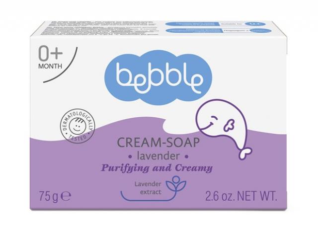 Изображение товара Крем-мыло для детей Bebble 75г мягкое и увлажняющее для чувствительной кожи