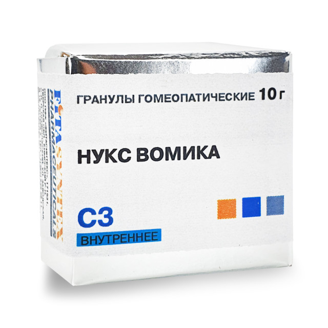 Нукс Вомика (Стрихнос) С-3 гранулы 10г купить в Москве по цене от 0 рублей