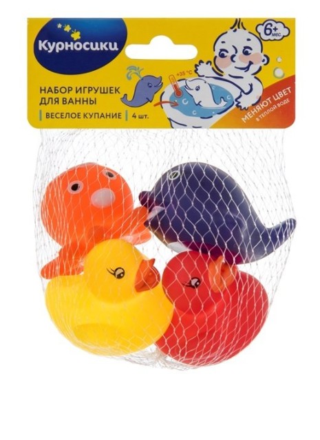 Курносики игрушка для ванной Веселое купание 25033 купить в Москве по цене от 375 рублей