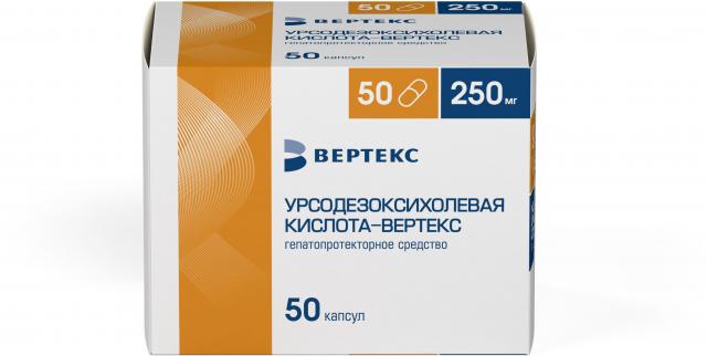 Изображение товара Урсодезоксихолевая кислота-Вертекс капсулы 250мг №50