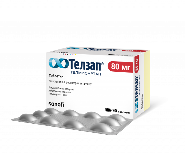 Изображение товара Телзап таблетки 80мг для снижения артериального давления 90 штук
