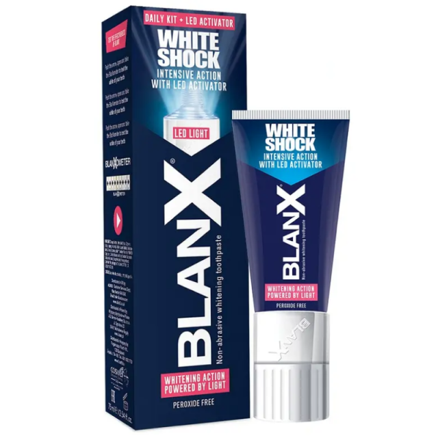 Изображение товара BlanX White Shock зубная паста с активирующей лампой 50мл