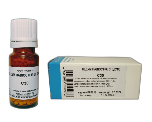 Изображение товара Ледум Палюстре С-30 гранулы 10г
