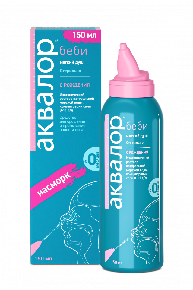 Изображение товара Аквалор Беби спрей назальный 150мл