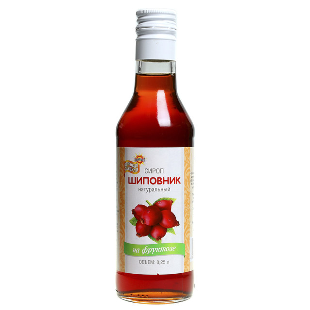 Изображение товара Сироп Шиповник на фруктозе 250мл