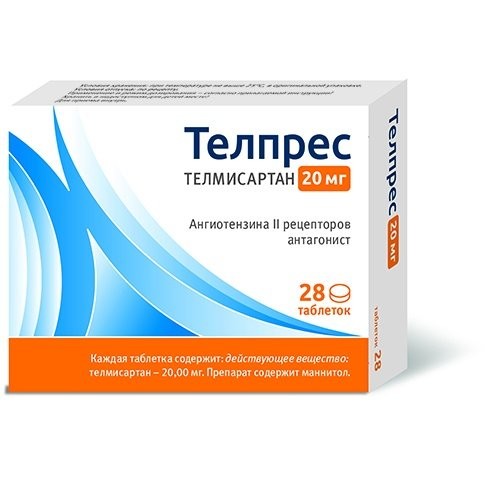 Изображение товара Телпрес таблетки 20мг №28