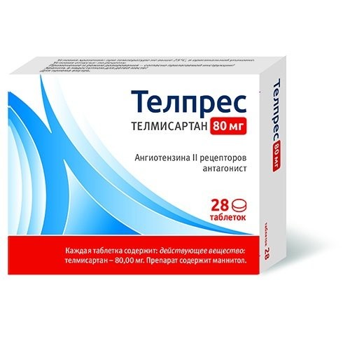 Изображение товара Телпрес таблетки 80мг №28