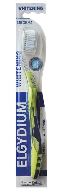 Изображение товара Мягкая отбеливающая зубная щетка ELGYDIUM WHITENING с системой Microball
