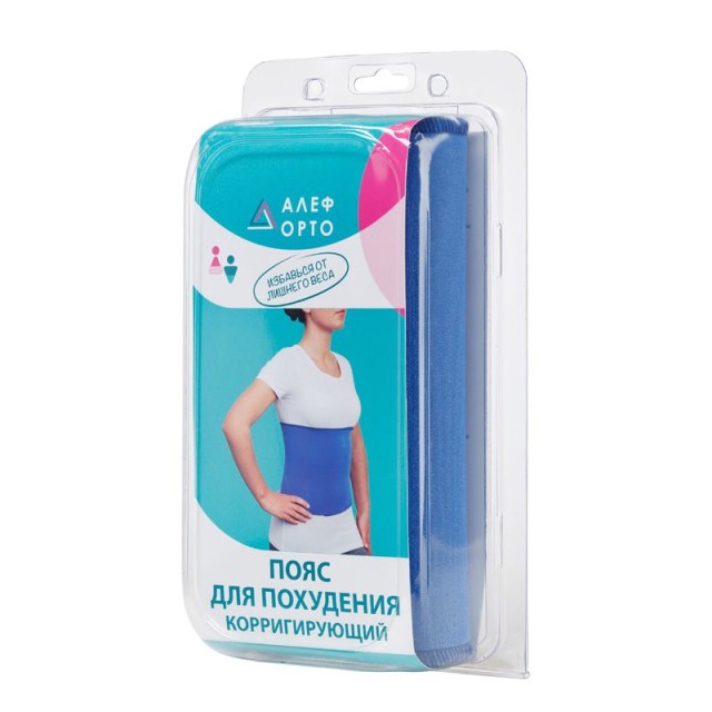 Изображение товара Алеф пояс д/похудения 25см ПХ универс. синий