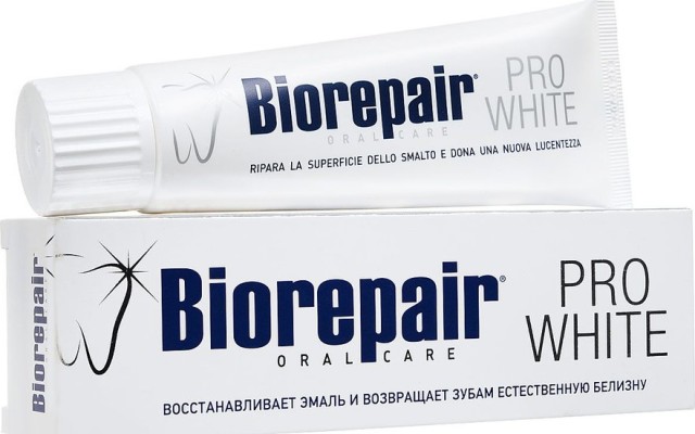 Биорепейр зубная паста отбелив. 75мл купить в Москве по цене от 781 рублей