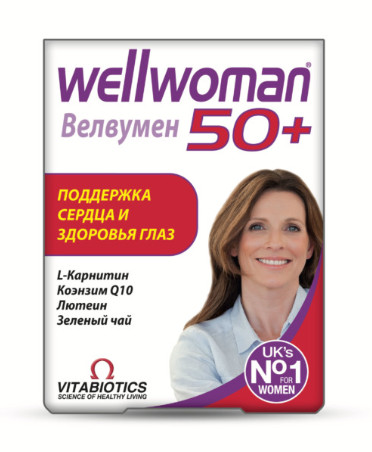Изображение товара Велвумен 50+ таблетки №30 - комплекс витаминов и минералов для женщин после 50