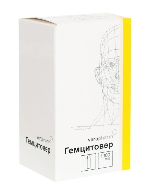 Изображение товара Гемцитовер лиофилизат для инфузий 1г №1