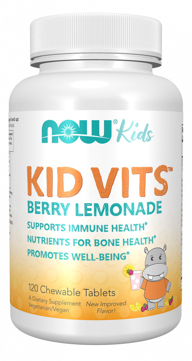 Изображение товара Витамины для детей ягодный лимонад жевательные таблетки 120 шт Нау Фудс