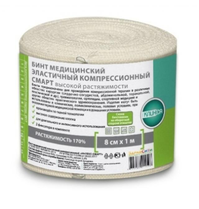 Изображение товара Клинса Бинт эласт. Интекс-СМАРТ ВР 8смх1м