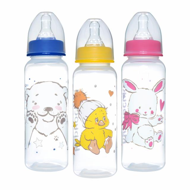 Изображение товара Курносики бутылочка 250мл+соска силикон 11141