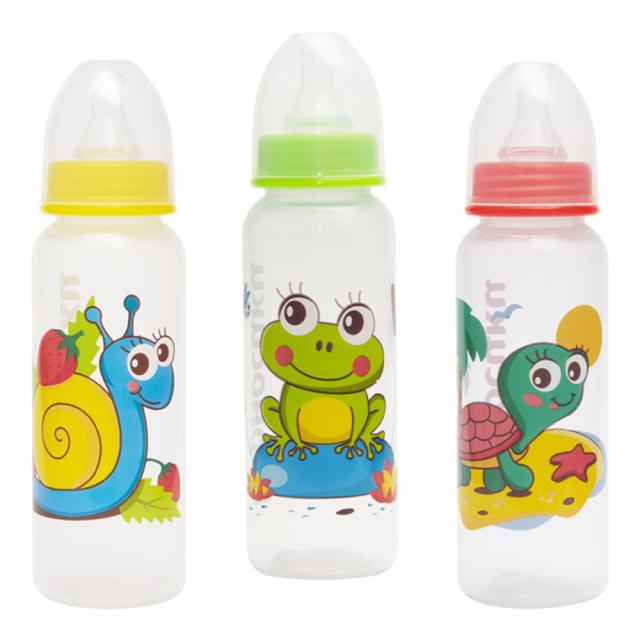 Изображение товара Курносики бутылочка 250мл+соска силикон 11101