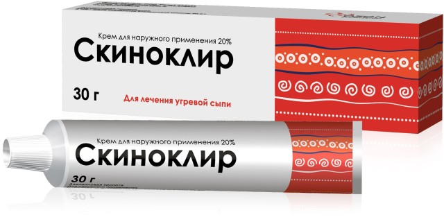 Скиноклир крем 20% 30г купить в Москве по цене от 681 рублей