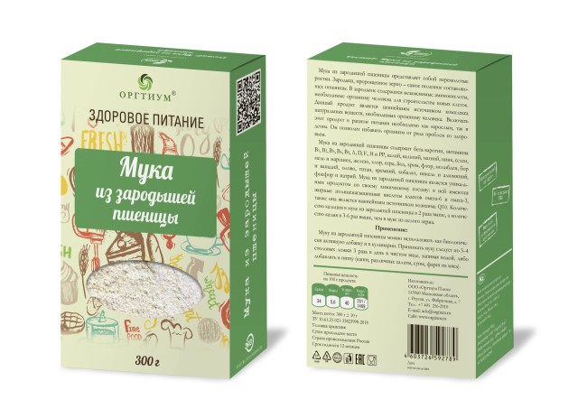 Оргтиум Пшеницы зародыши мука 300г купить в Москве по цене от 0 рублей