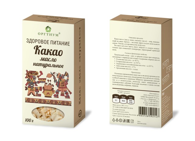 Оргтиум Какао масло натуральное 100г купить в Москве по цене от 0 рублей