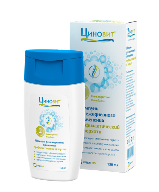 Изображение товара Циновит шампунь против перхоти ежедн. 150мл