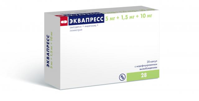 Изображение товара Эквапресс капсулы с модифицированным высвобождением для контроля гипертонии