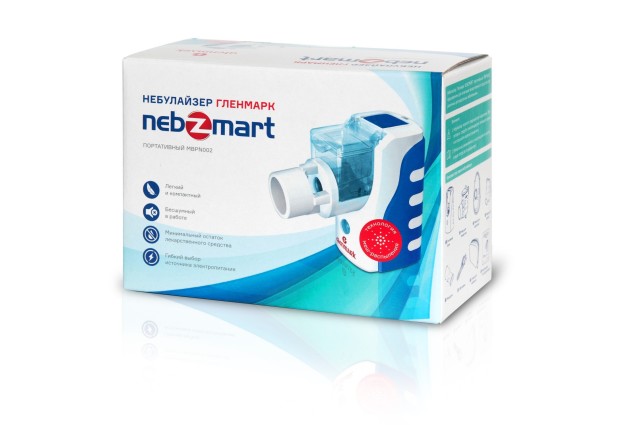 Гленмарк небулайзер портативный Nebzmart MBPN002 купить в Москве по цене от 3460 рублей