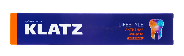 Изображение товара Клатц Лайфстайл зубная паста Активная защита 75мл для укрепления и свежести