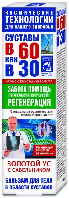 Изображение товара Бальзам для тела В 60 как в 30 Золотой ус с сабельником 125 мл