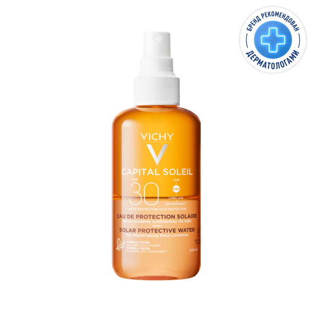 Изображение товара Виши Капитал Солей спрей солнцезащитный двухфазный активатор загара SPF30 200мл