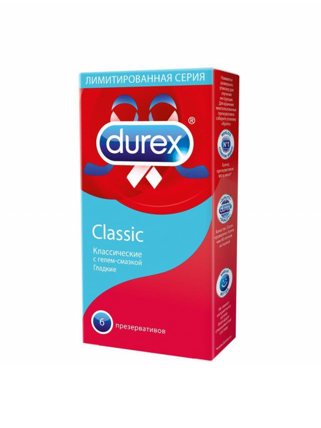 Дюрекс презервативы Classic (классические) №6 купить в Москве по цене от 327 рублей