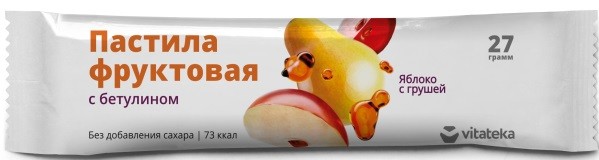 Изображение товара Витатека пастила фрукт. Яблоко/груша 27г