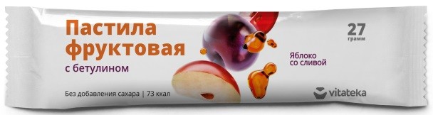 Изображение товара Витатека пастила фрукт. Яблоко/слива 27г