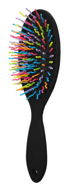 Изображение товара Расческа-щетка цветные зубчики овал. арт.45987-4433