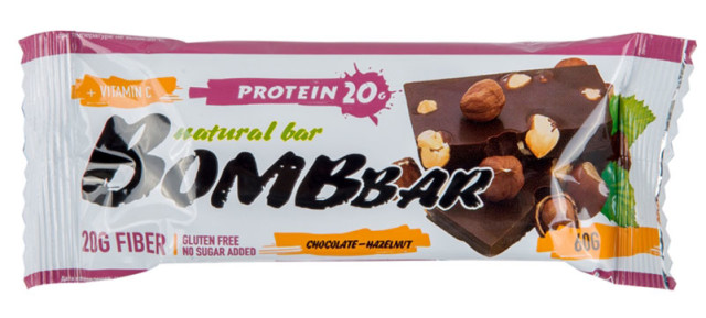 Изображение товара БомбБар батончик Шоколад-фундук 60г