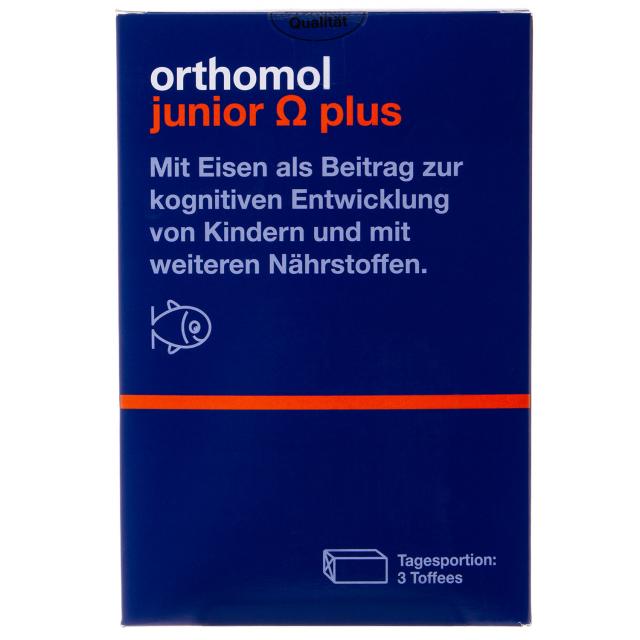 Изображение товара Orthomol junior Omega plus жевательные ириски для детей 30 дней