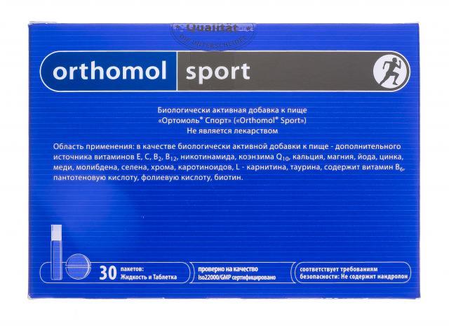 Изображение товара Ортомол Спорт комплекс микроэлементов для спортсменов 30 шт